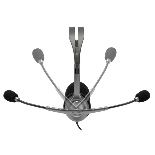 Logitech H111 - Auricular Diadema Gris Micrófono
