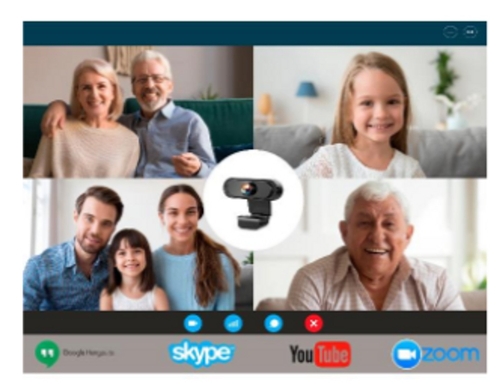 Nilox NXWCA01 FHD - WebCam 1080P Micrófono Negro