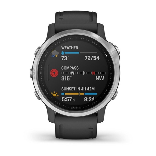 GARMIN FENIX 6S Plata-Negro - Reloj Deportivo 42MM GPS