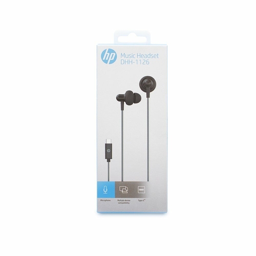 HP DHH-1126 - Auricular de Botón Plata Micrófono 1.1M
