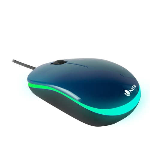 Ratón Ngs Addict Blue 7 Colores 1.2M 1000DPI
