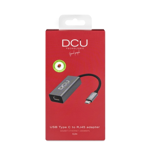 Dcu USB tipo C - Adaptador RJ45 Gigabit 1000Mbps
