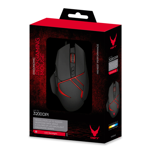 Omega Vgm0360 - Ratón Gaming 3200DPI Led 5 Colores    