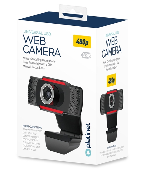 PLATINET PCWC-480 Negro - Webcam 480p