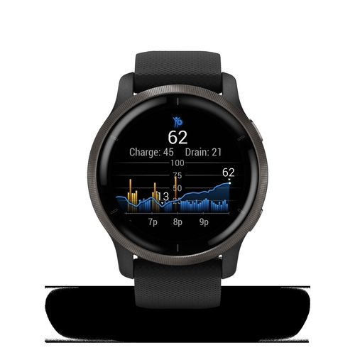 Garmin VENU 2 Negro 010-0243011 - Reloj Pulsera
