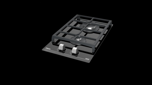 TEKA GZC 32300 XB CRISTAL NEGRO  - Placa de Gas 30CM BUTANO 