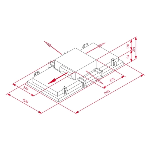 TEKA DHT 97670 Blanco - Campana de Techo 90CM