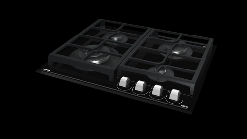 TEKA GZC 64320 XBA CRISTAL NEGRO  - Placa de Gas 60CM BUTANO