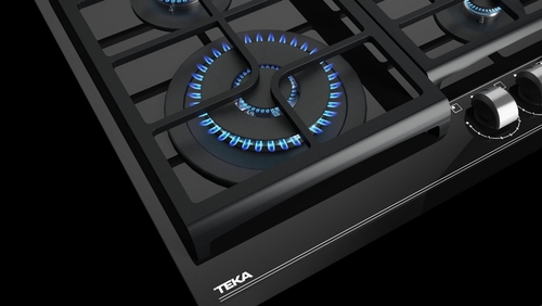 TEKA GZC 64320 XBA CRISTAL NEGRO  - Placa de Gas 60CM BUTANO