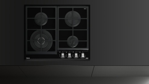 TEKA GZC 64320 XBA CRISTAL NEGRO  - Placa de Gas 60CM BUTANO