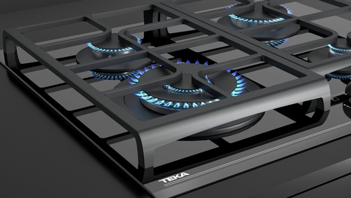 TEKA GZC 64320 XBA CRISTAL NEGRO  - Placa de Gas 60CM BUTANO