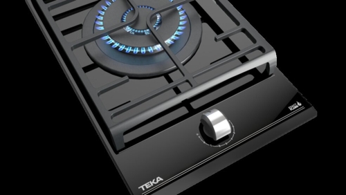 TEKA GZC 31330 XB CRISTAL NEGRO  - Placa de Gas 30CM BUTANO