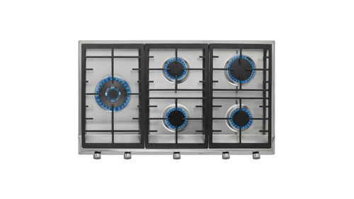 TEKA EX 90.1 5G AI AL DR LEFT CI INOX  - Placa de Gas 86CM BUTANO 