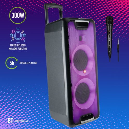 NGS WILDRAVE 2 Negro - Altavoz Portátil 300W
