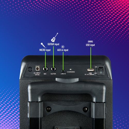 NGS WILDRAVE 2 Negro - Altavoz Portátil 300W