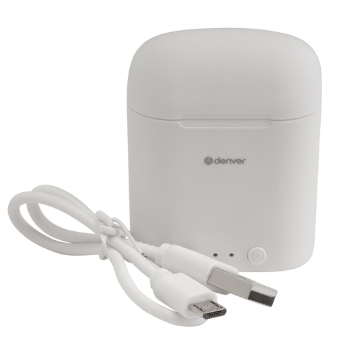DENVER TWE-46 Blanco - Auricular Inalámbrico Sin cable