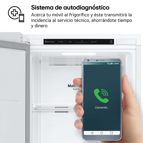 LG GFT41SWGSZ Blanco - Congelador Vertical NoFrost