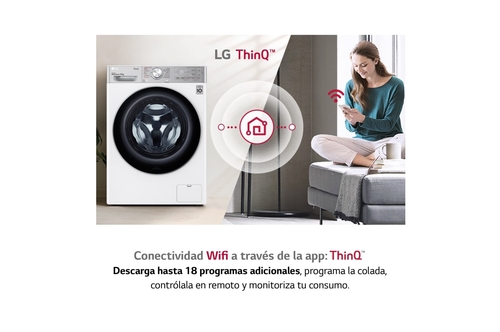 LG  F4WV9512P2W  BLANCO - Lavadora Carga Frontal 12KG 1400RPM