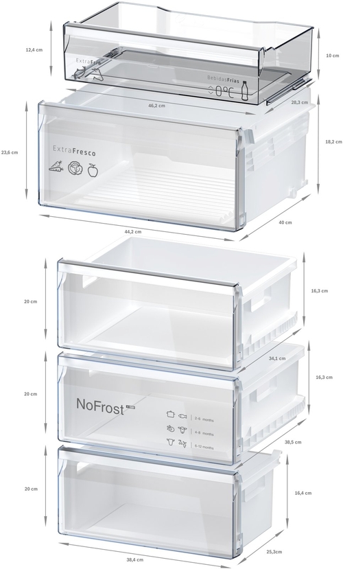 BALAY  3KFC867XI  INOX  - Frigorífico Combi No Frost 
