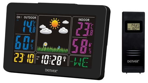 DENVER WS-540 Negro - Estación Meteorológica Con Mando a Distancia
