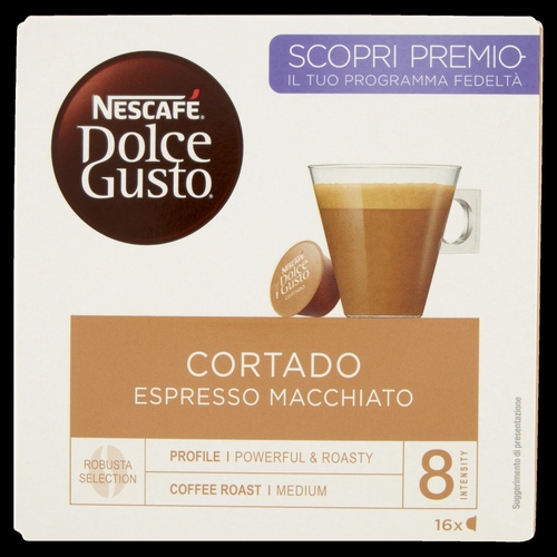DOLCEGUSTO CORTADO ESPRESSO MACCHIATO - Cápsulas de café 16 Unidades