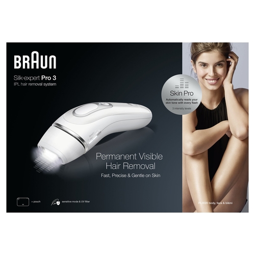 BRAUN SILK-EXPERT PRO 3 PL-3020-IPL Blanco - Depiladora Luz Pulsada