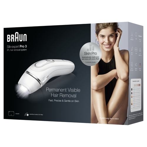 BRAUN SILK-EXPERT PRO 3 PL-3020-IPL Blanco - Depiladora Luz Pulsada