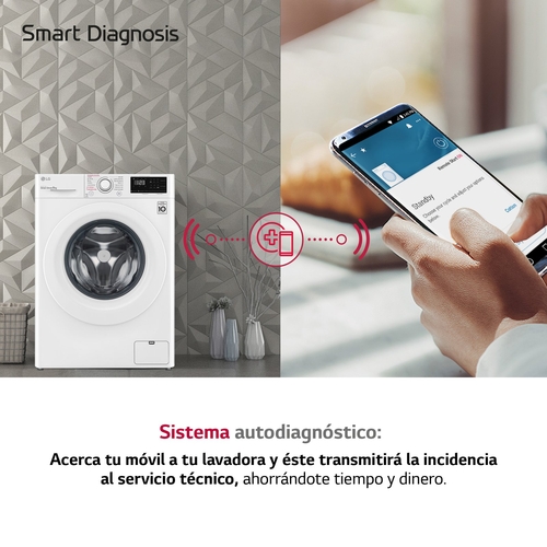 LG  F4WV309S3WA BLANCO - Lavadora Carga Frontal 9KG 1400RPM