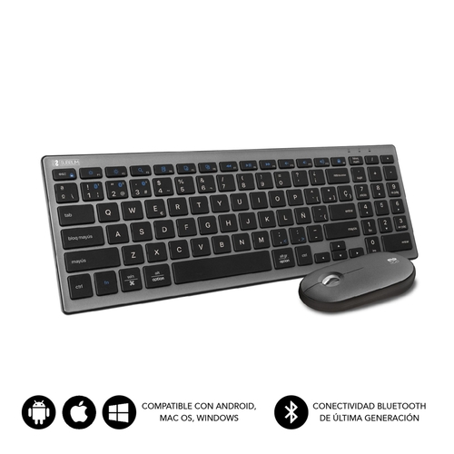 Subblim Pure Combo Grey - Teclado y Ratón