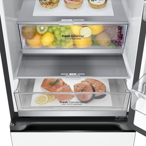 LG GBB72TW9DQ Cristal Blanco Crema - Frigorífico Combi NoFrost