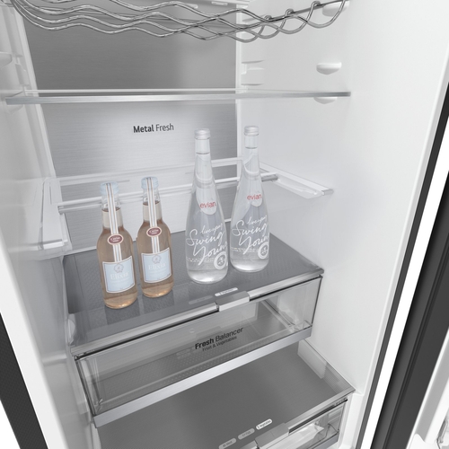 LG GBB72TW9DQ Cristal Blanco Crema - Frigorífico Combi NoFrost