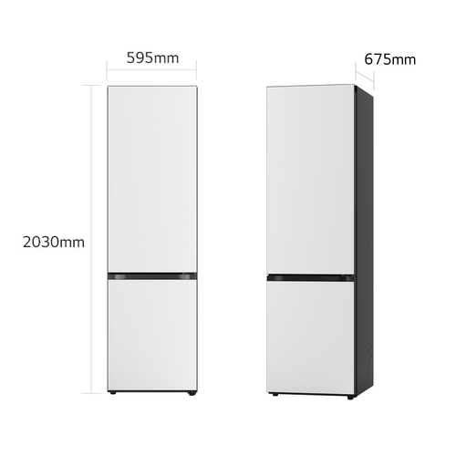 LG GBB72TW9DQ Cristal Blanco Crema - Frigorífico Combi NoFrost