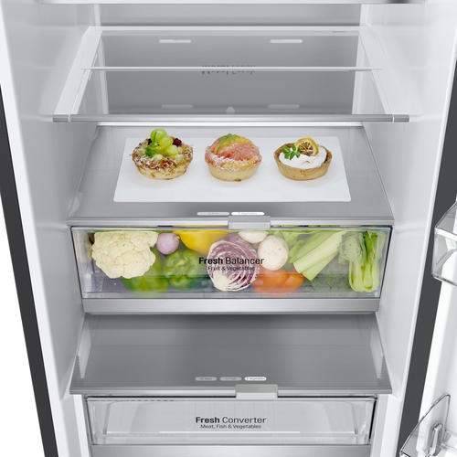 LG GBB72TW9DQ Cristal Blanco Crema - Frigorífico Combi NoFrost