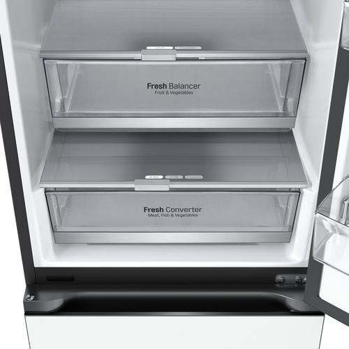 LG GBB72TW9DQ Cristal Blanco Crema - Frigorífico Combi NoFrost
