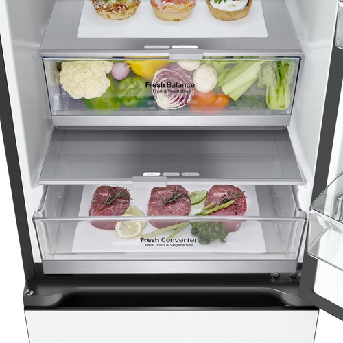 LG GBB72TW9DQ Cristal Blanco Crema - Frigorífico Combi NoFrost