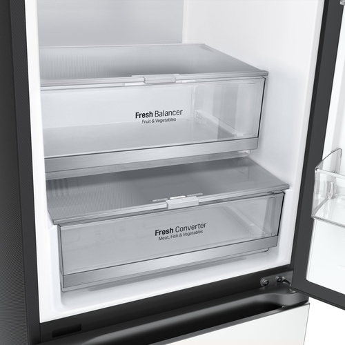 LG GBB72TW9DQ Cristal Blanco Crema - Frigorífico Combi NoFrost
