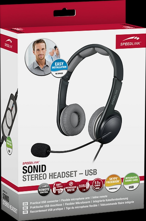 Speedlink SONID Negro-Gris - Auriculares Estéreo