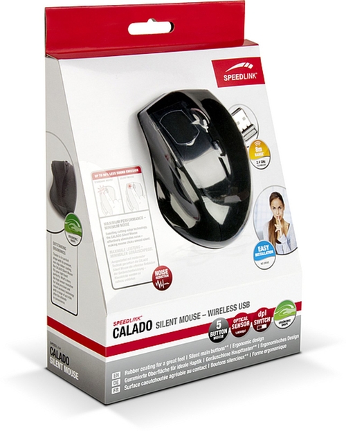 Speedlink CALADO - Ratón Inalámbrico Negro