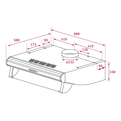 TEKA C 9420 INOX - Campana Convencional 90CM