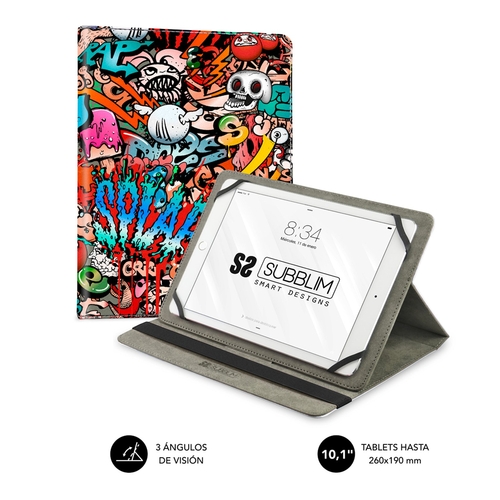 SUBBLIM Trendy Case Graffiti - Funda Tablet 10.1''