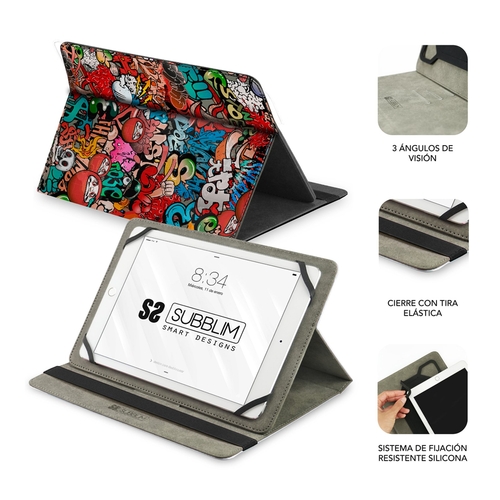 SUBBLIM Trendy Case Graffiti - Funda Tablet 10.1''