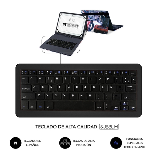 SUBBLIM KEYTAB PRO USB - Funda Tablet 10.1'' England