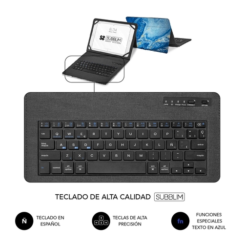 SUBBLIM Keytab PRO Bluetooth Trendy - Funda Tablet 9.6'' a 11''