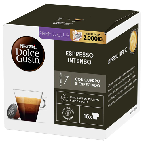 DOLCEGUSTO Espreso Intenso Descafeinado - Cápsulas de café 