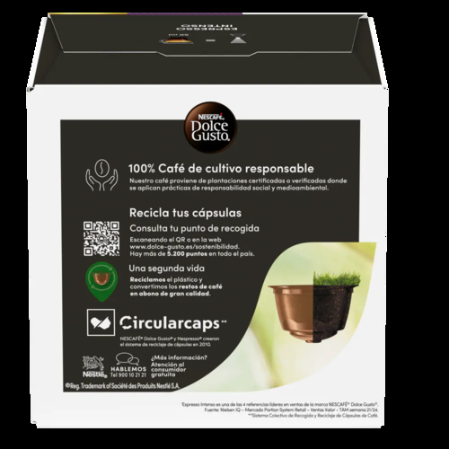 DOLCEGUSTO Espreso Intenso Descafeinado - Cápsulas de café 