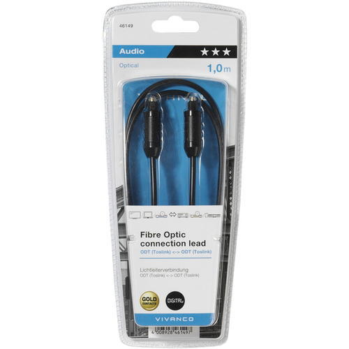 VIVANCO 46149 Negro - Cable de Audio 1M