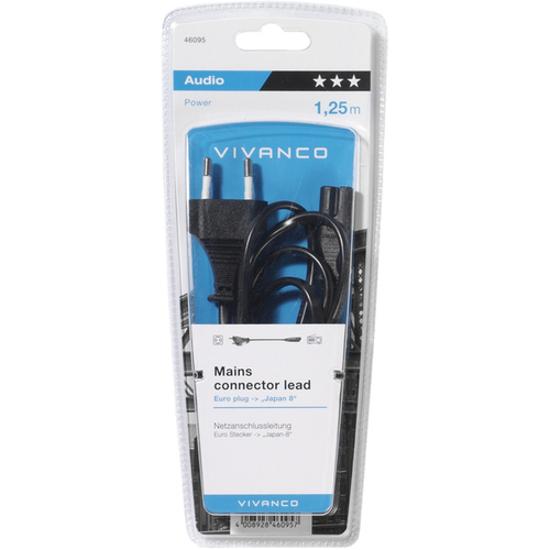 VIVANCO 46095 Negro - Cable de Red 1.25M