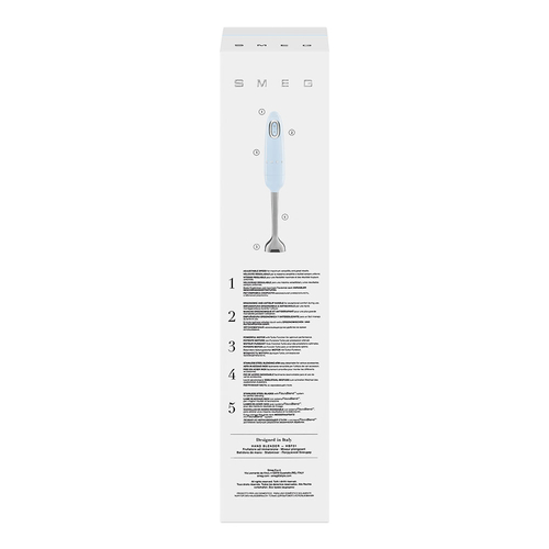 SMEG HBF01PBEU Azul - Batidora de Mano 700W