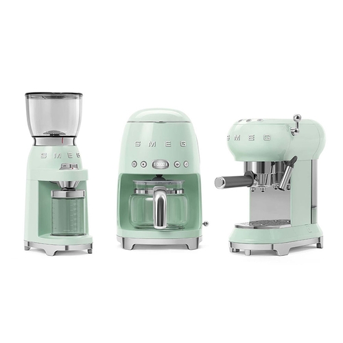 SMEG DCF02PGEU Verde agua - Cafetera de Goteo 1050W