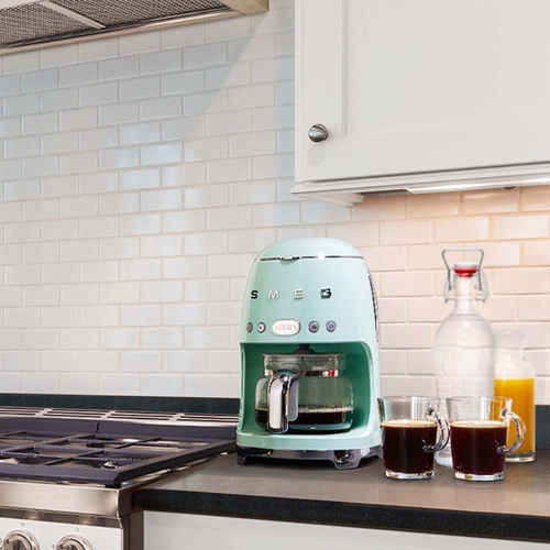 SMEG DCF02PGEU Verde agua - Cafetera de Goteo 1050W